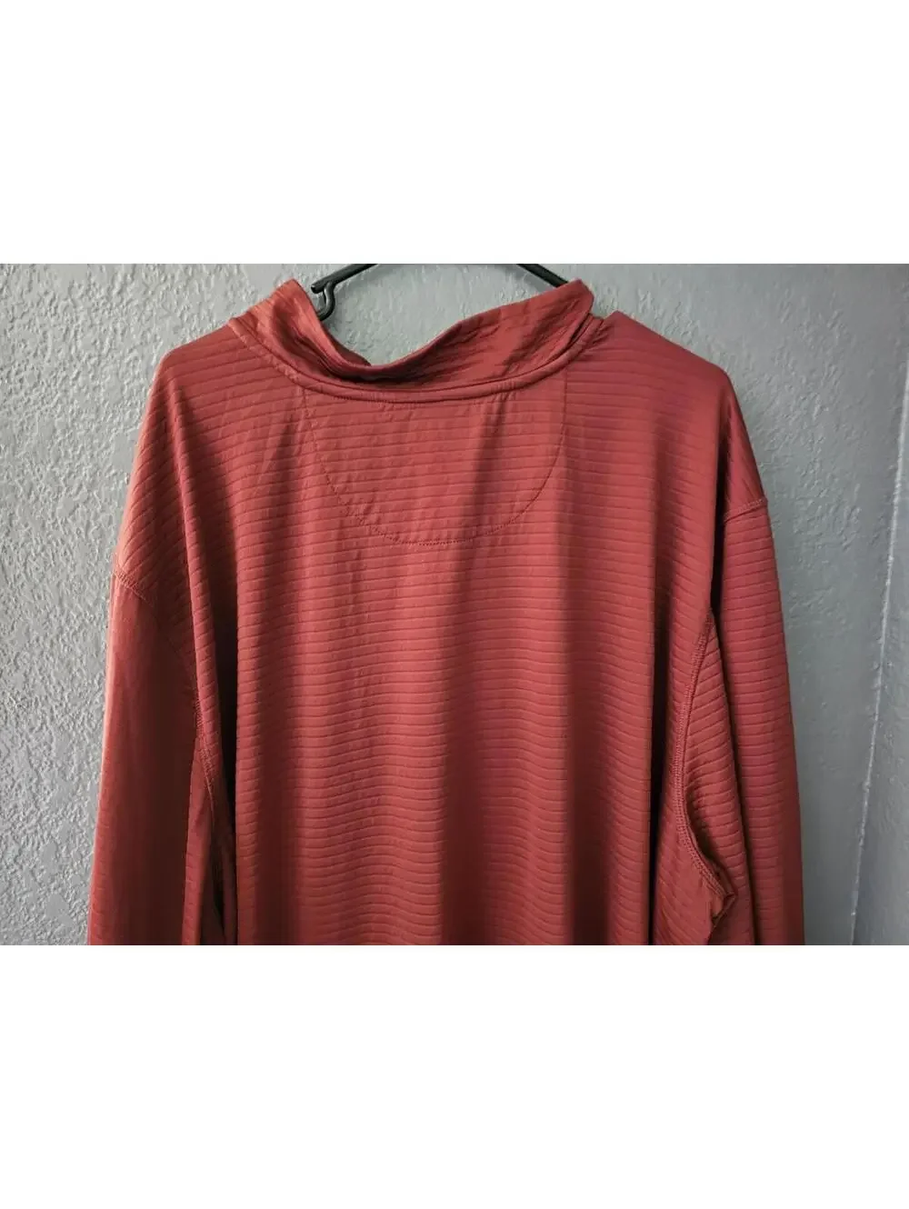Men's Solaris Pullover Sweater Brown Long Sleeve Workout Size 4XT Front Pocket - Picture 12 of 16